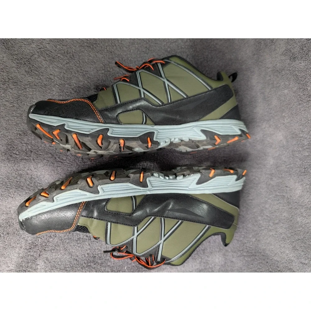 Fila Mens 1JM01264-305 Trail Running Shoes Green Black Orange 9.5